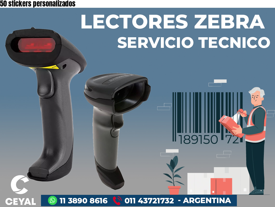 50 stickers personalizados 