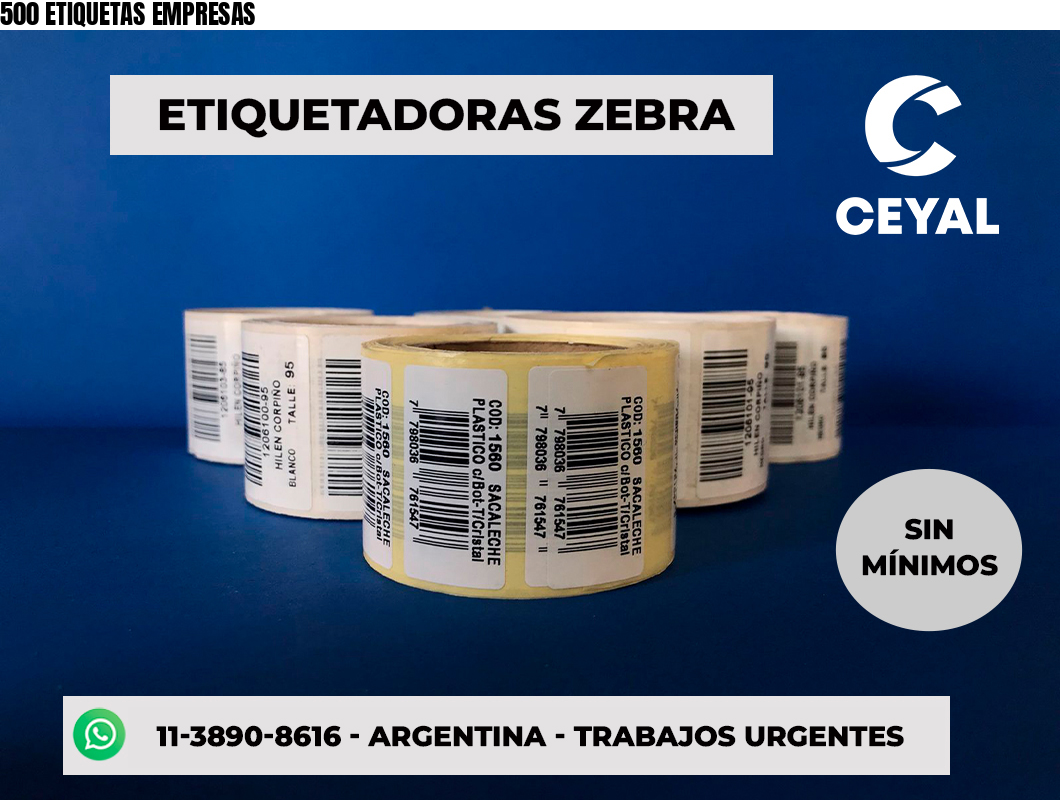 500 ETIQUETAS EMPRESAS
