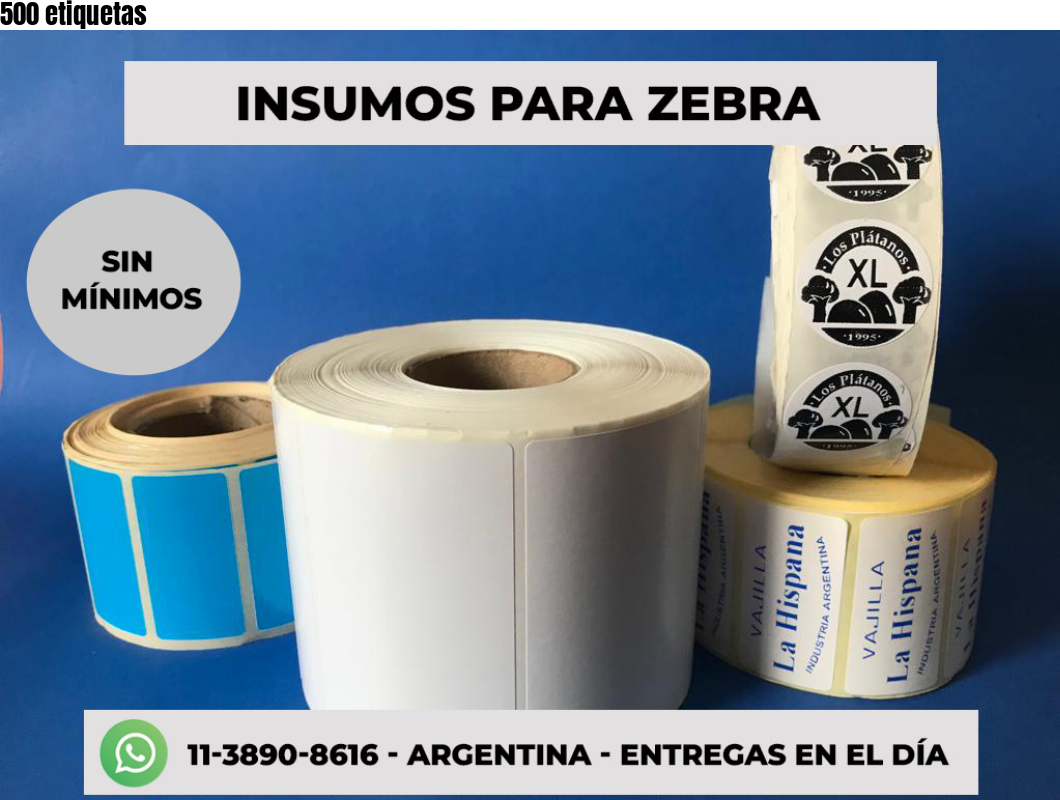 500 etiquetas