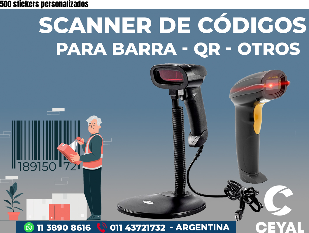 500 stickers personalizados 