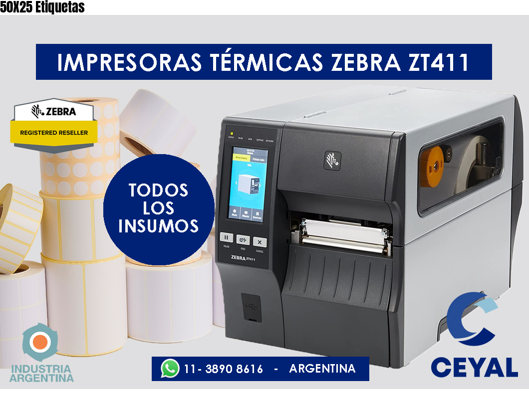 50X25 Etiquetas
