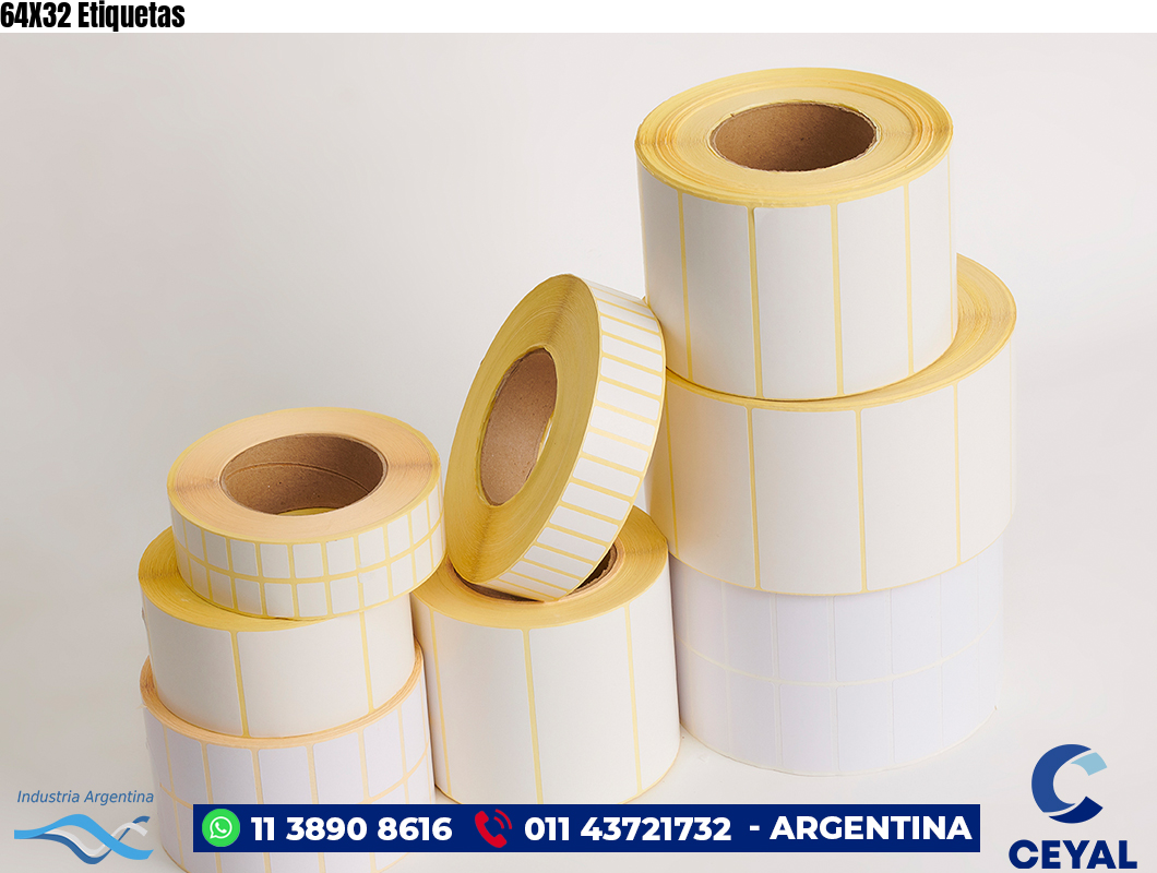 64X32 Etiquetas