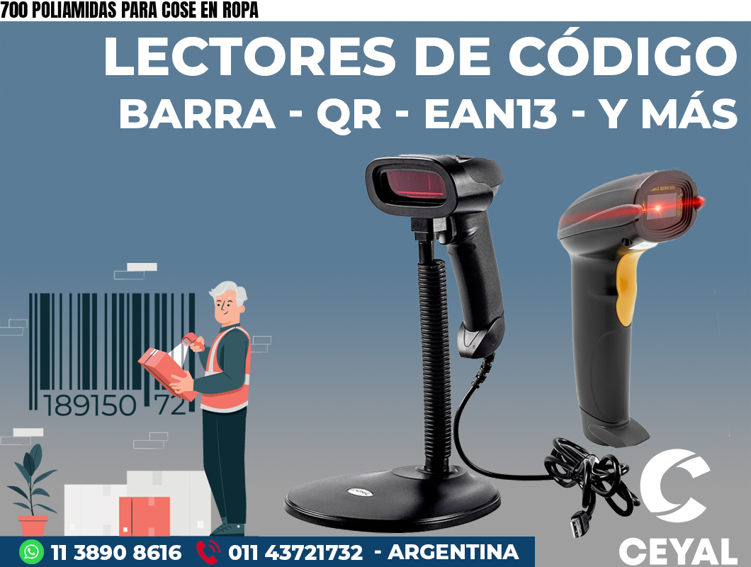 700 POLIAMIDAS PARA COSE EN ROPA