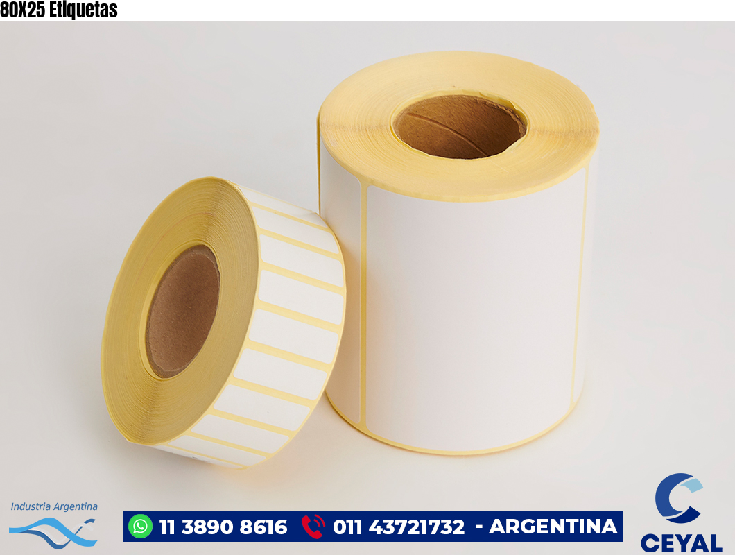 80X25 Etiquetas