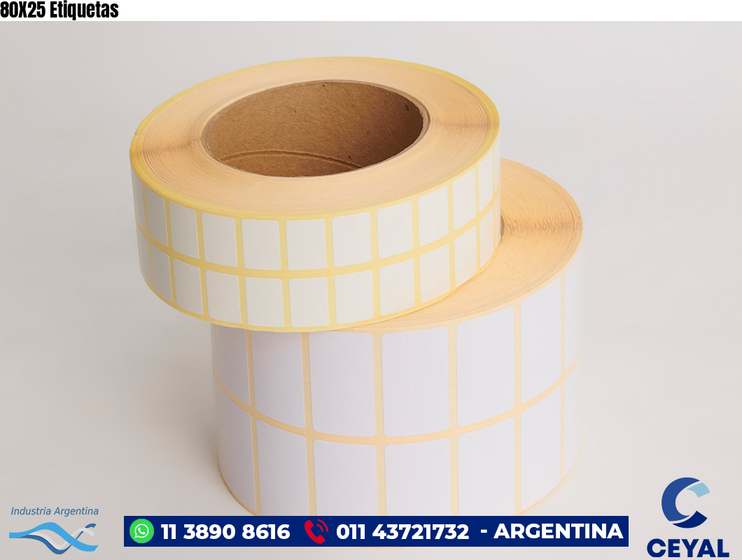 80X25 Etiquetas