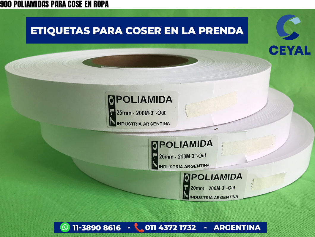 900 POLIAMIDAS PARA COSE EN ROPA