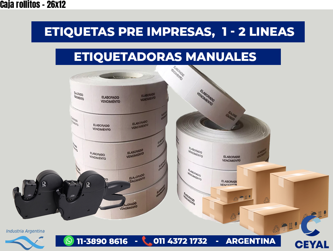 Caja rollitos - 26x12