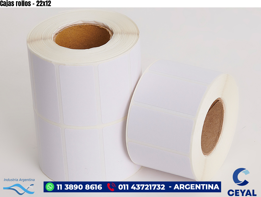 Cajas rollos - 22x12