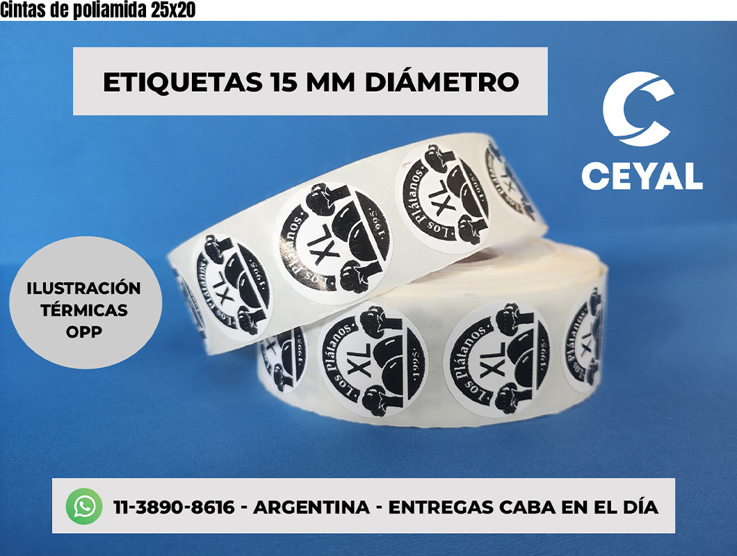 Cintas de poliamida 25x20