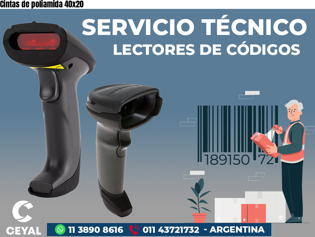 Cintas de poliamida 40x20