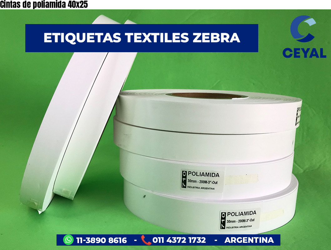 Cintas de poliamida 40×25