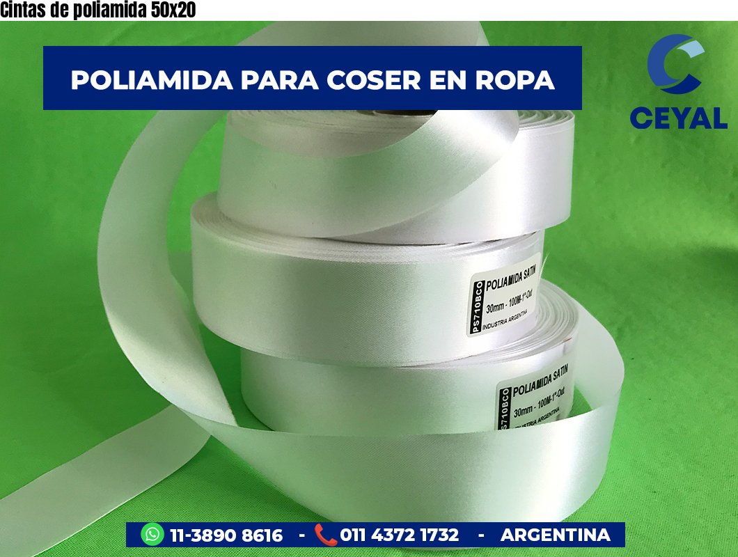 Cintas de poliamida 50×20