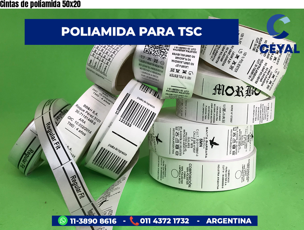 Cintas de poliamida 50×20