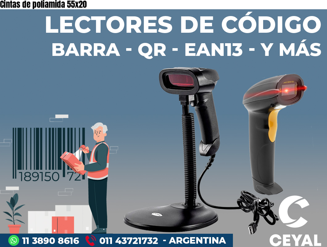 Cintas de poliamida 55x20