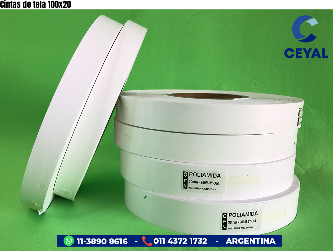 Cintas de tela 100×20