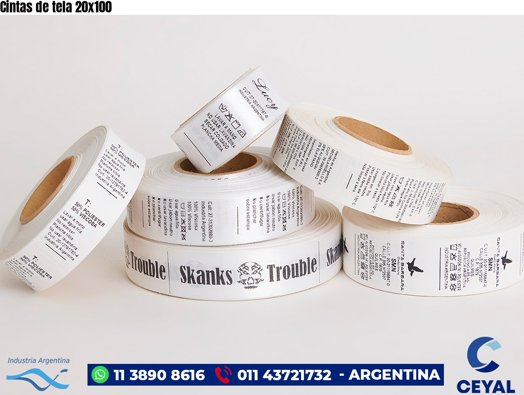 Cintas de tela 20×100