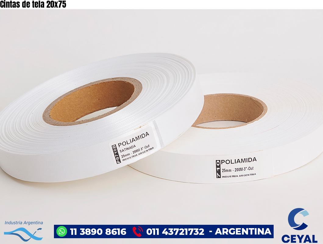 Cintas de tela 20×75