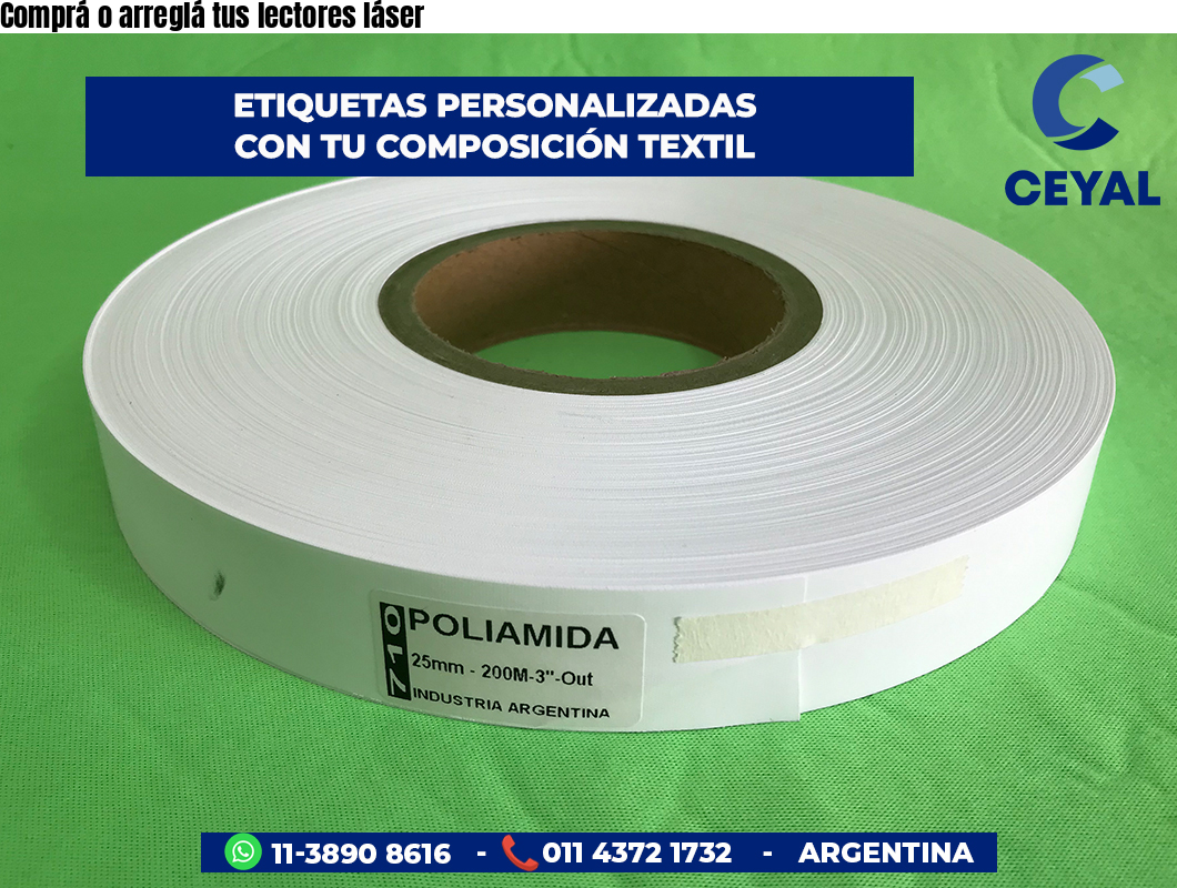 Comprá o arreglá tus lectores láser