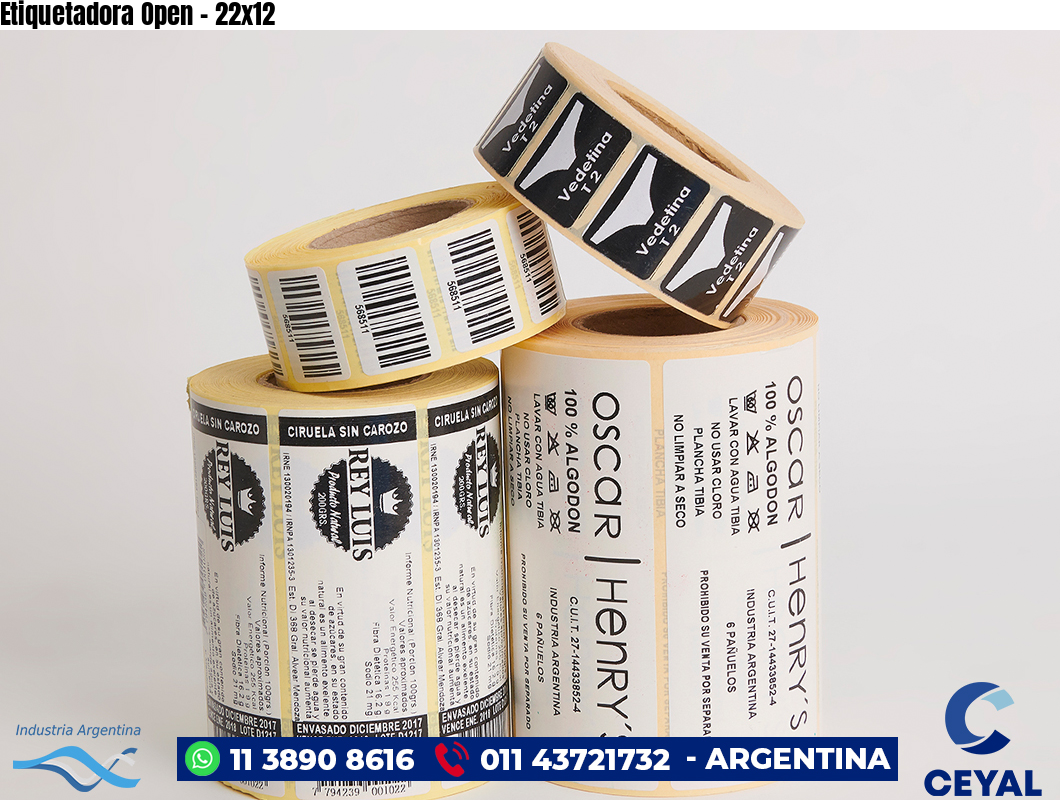 Etiquetadora Open - 22x12