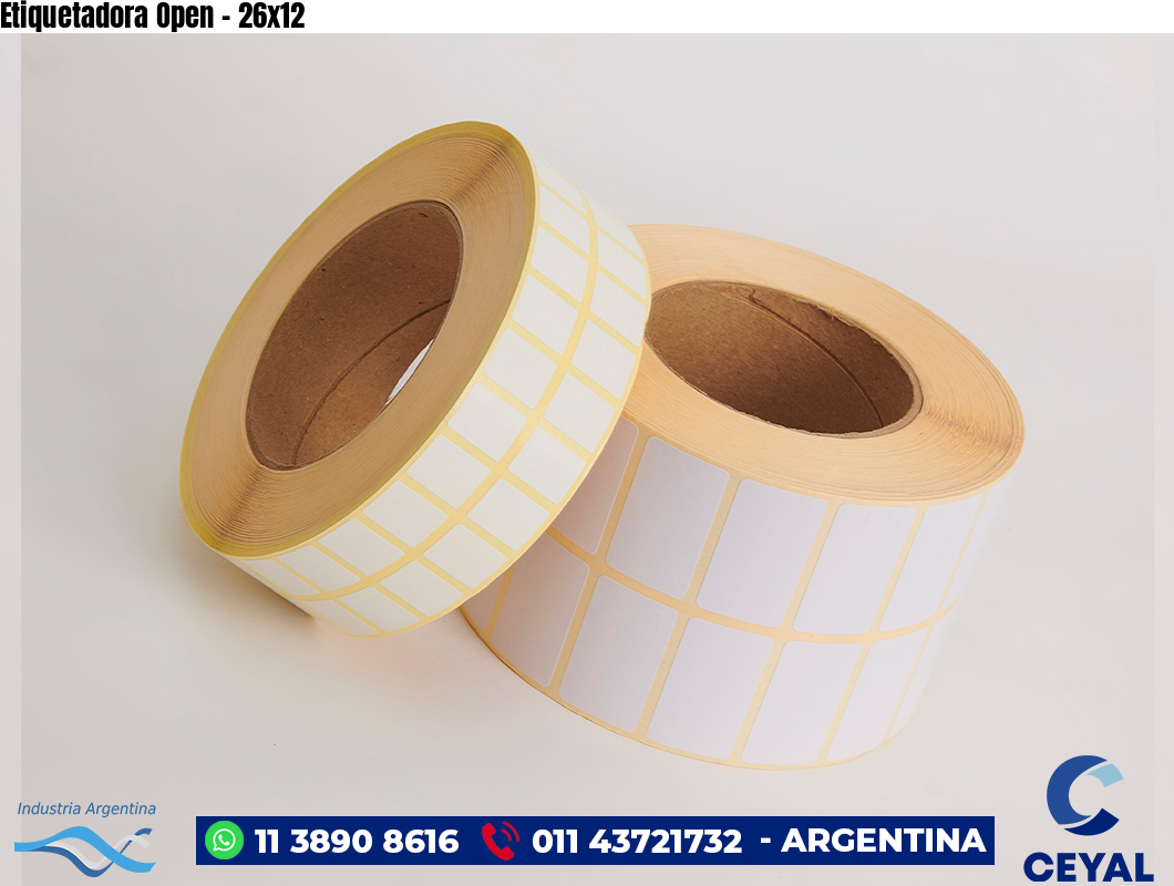 Etiquetadora Open - 26x12