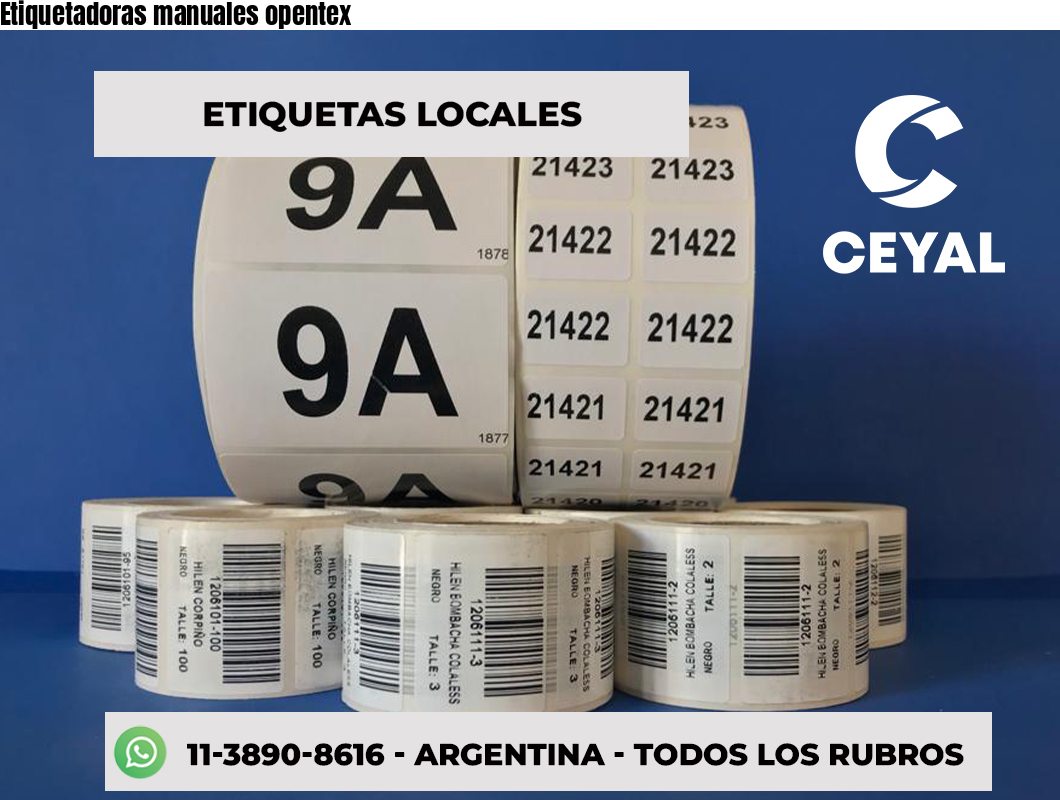 Etiquetadoras manuales opentex