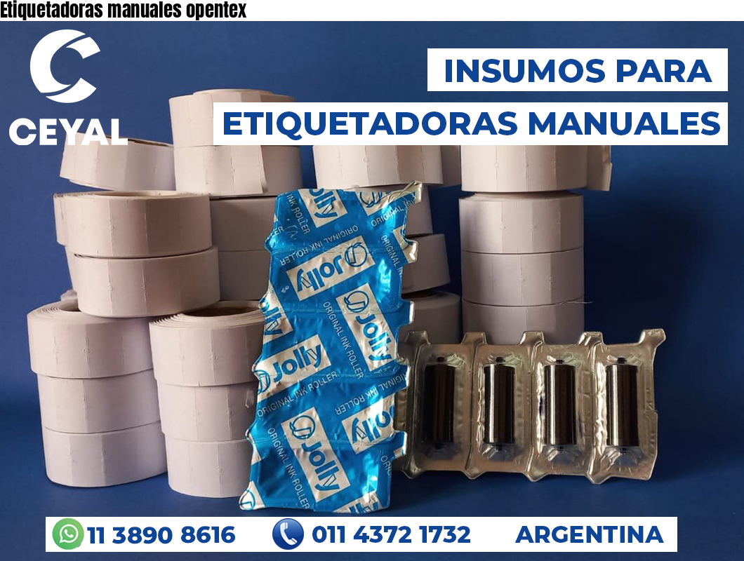 Etiquetadoras manuales opentex