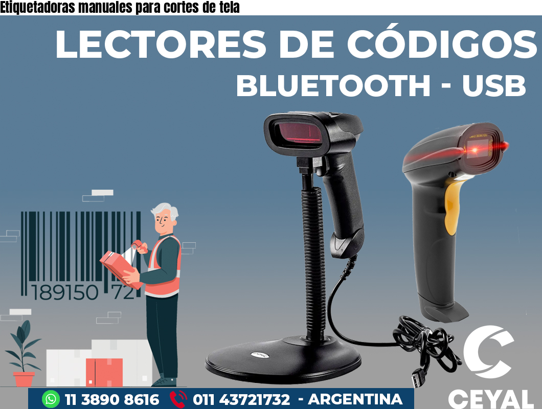 Etiquetadoras manuales para cortes de tela