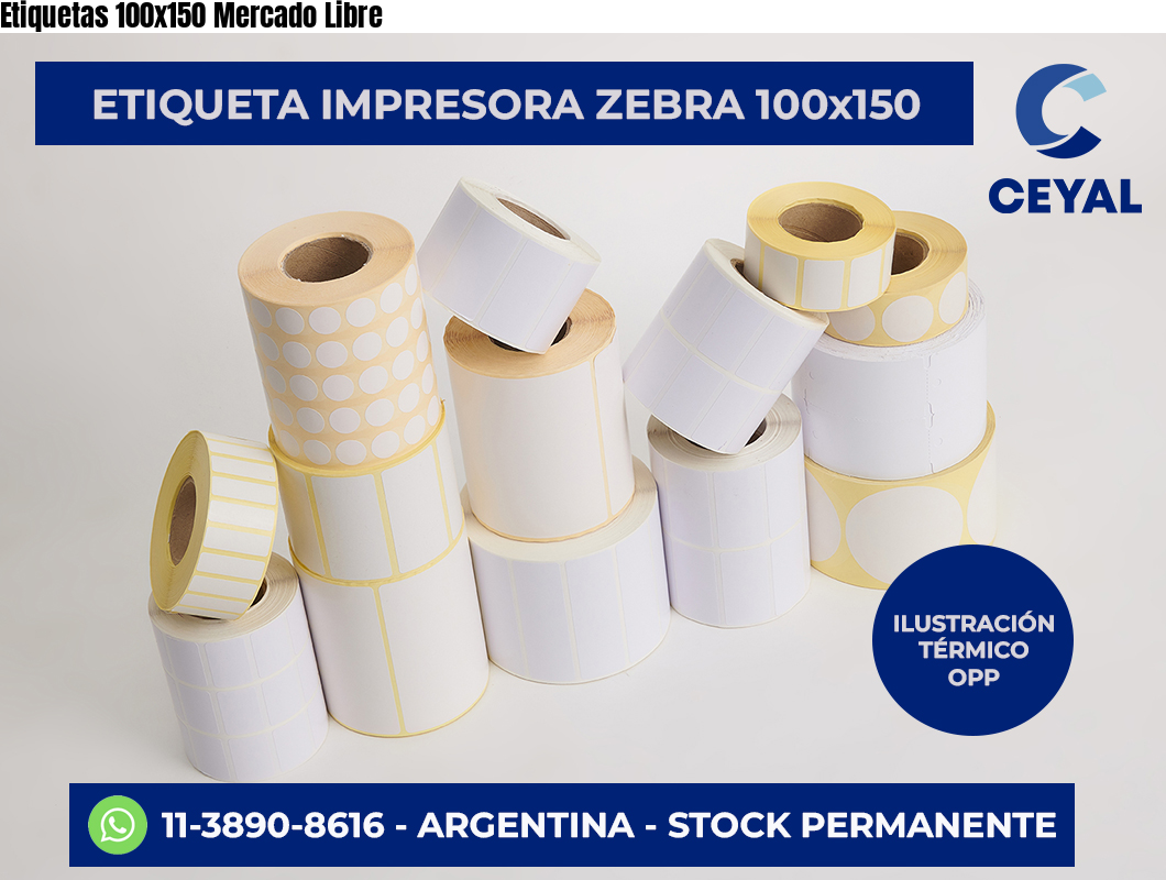 Etiquetas 100×150 Mercado Libre