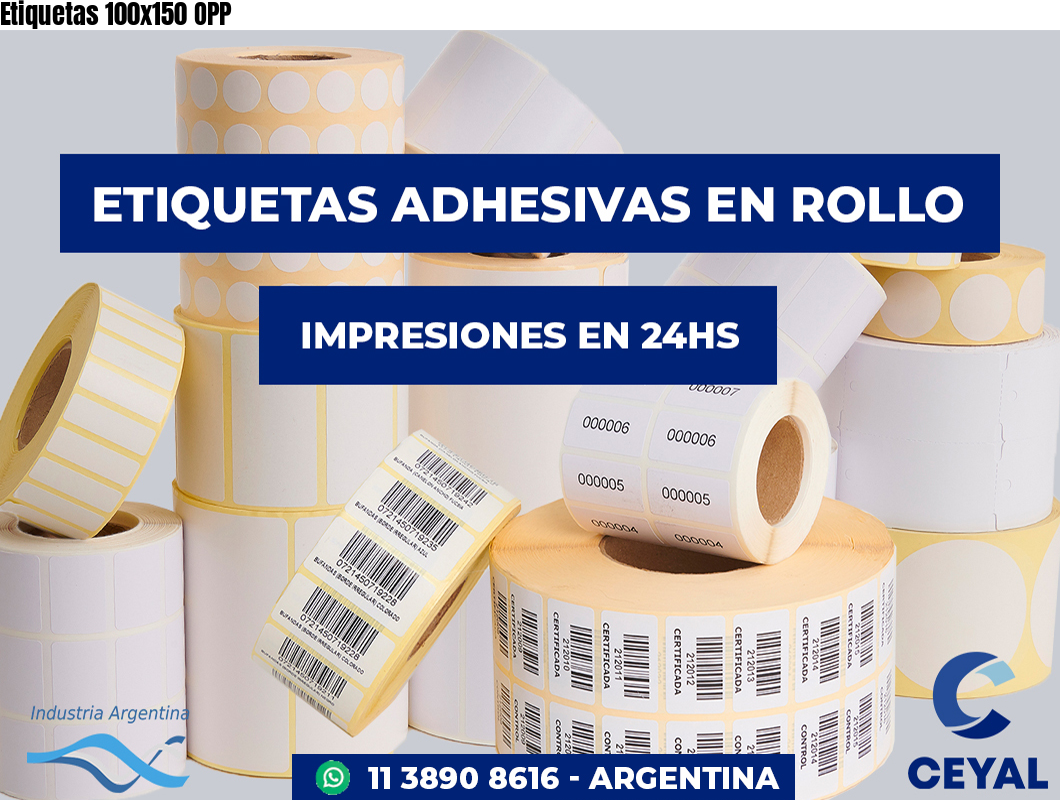 Etiquetas 100x150 OPP