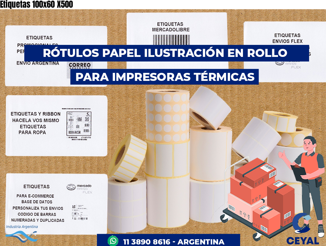 Etiquetas 100x60 X500