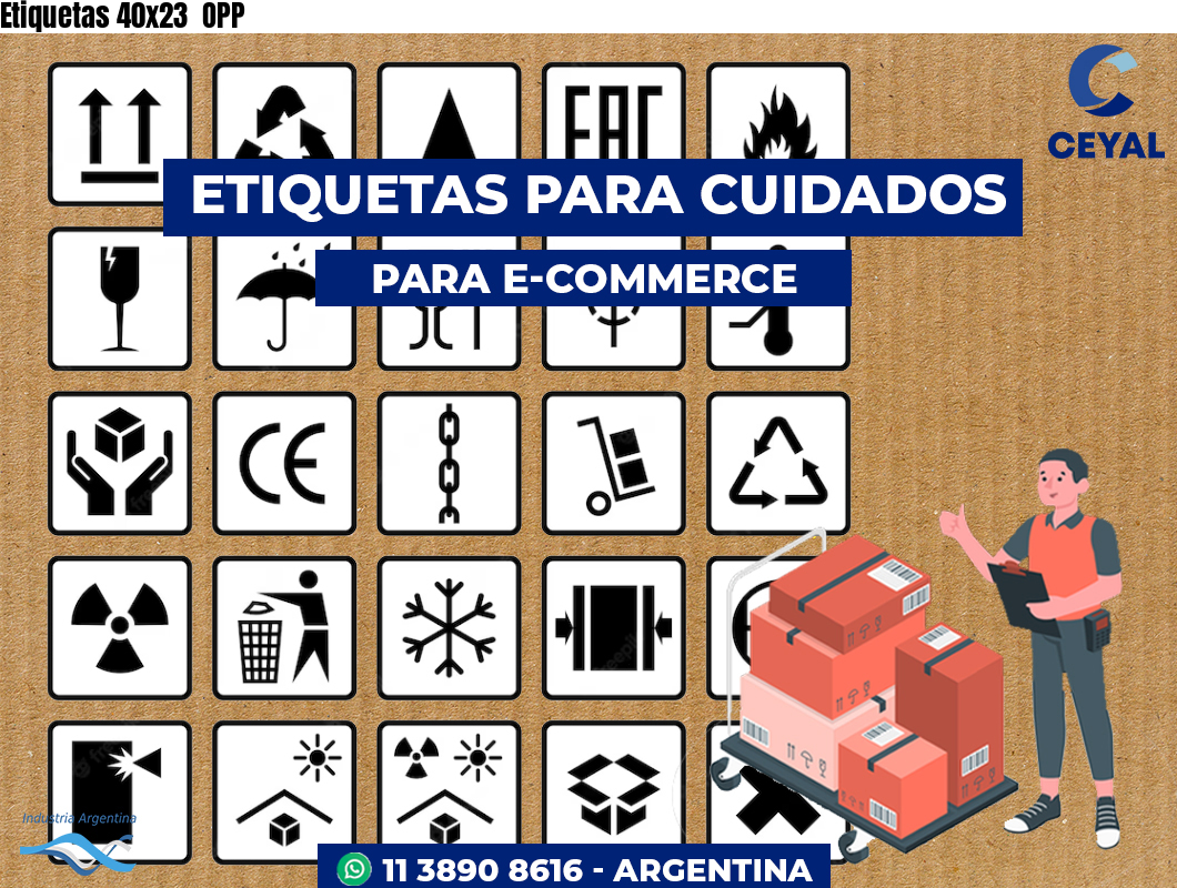 Etiquetas 40x23 OPP