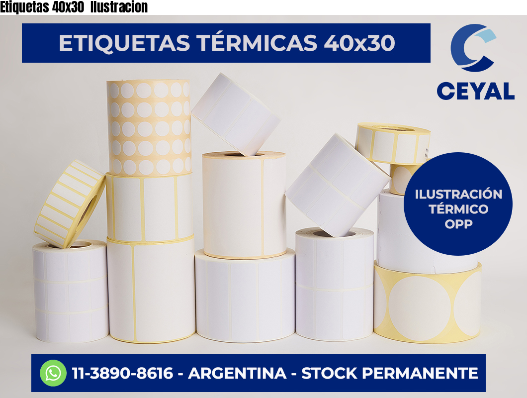 Etiquetas 40×30  Ilustracion