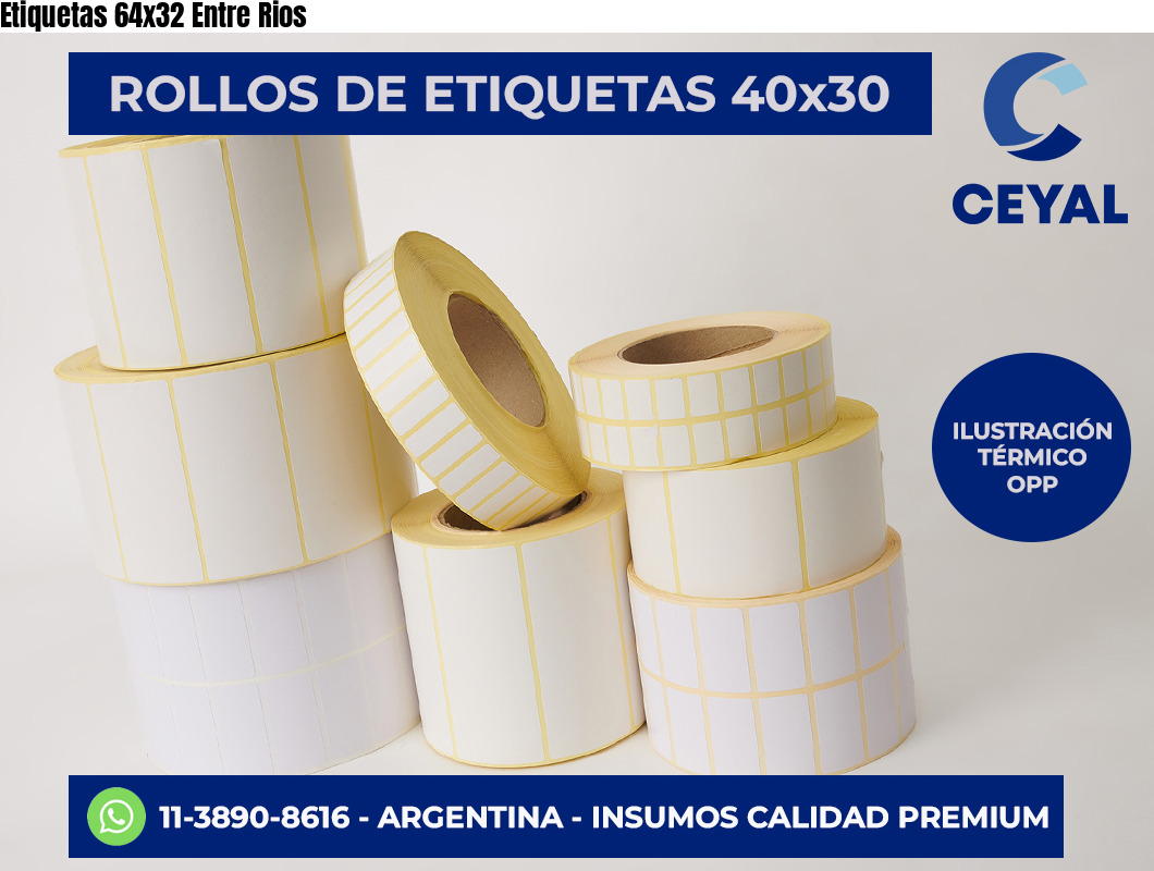 Etiquetas 64x32 Entre Rios