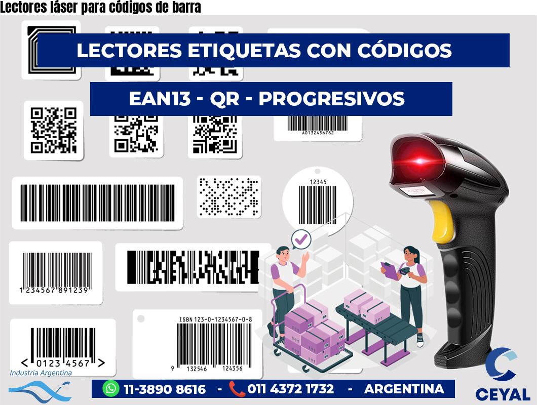 Lectores láser para códigos de barra