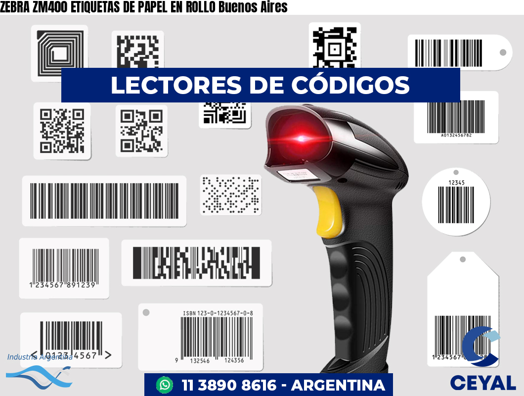 ZEBRA ZM400 ETIQUETAS DE PAPEL EN ROLLO Buenos Aires