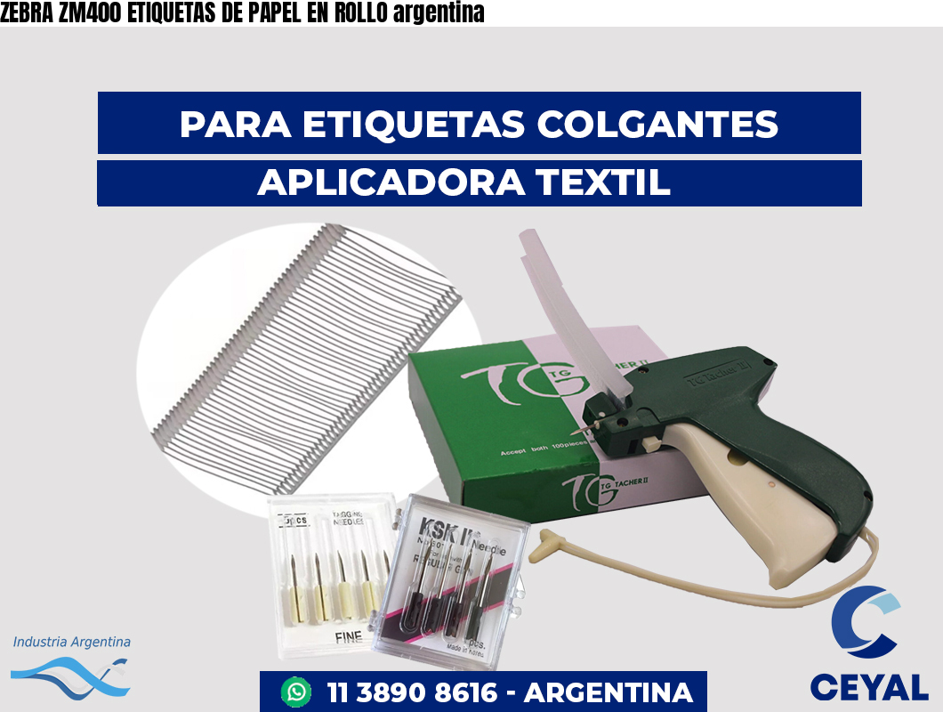 ZEBRA ZM400 ETIQUETAS DE PAPEL EN ROLLO argentina