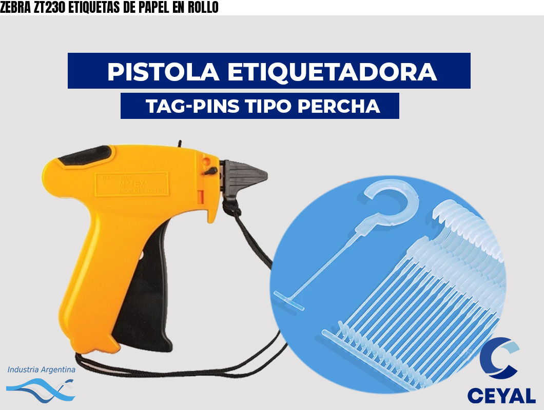ZEBRA ZT230 ETIQUETAS DE PAPEL EN ROLLO