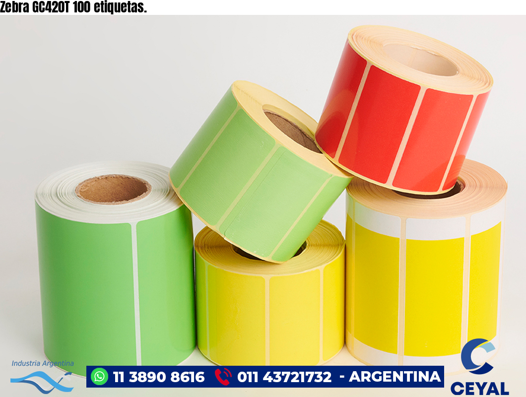 Zebra GC420T 100 etiquetas.