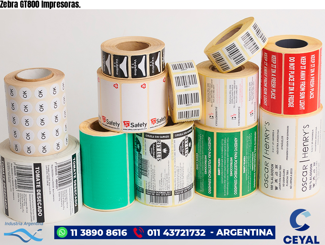 Zebra GT800 Impresoras.