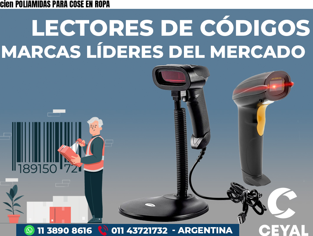cien POLIAMIDAS PARA COSE EN ROPA