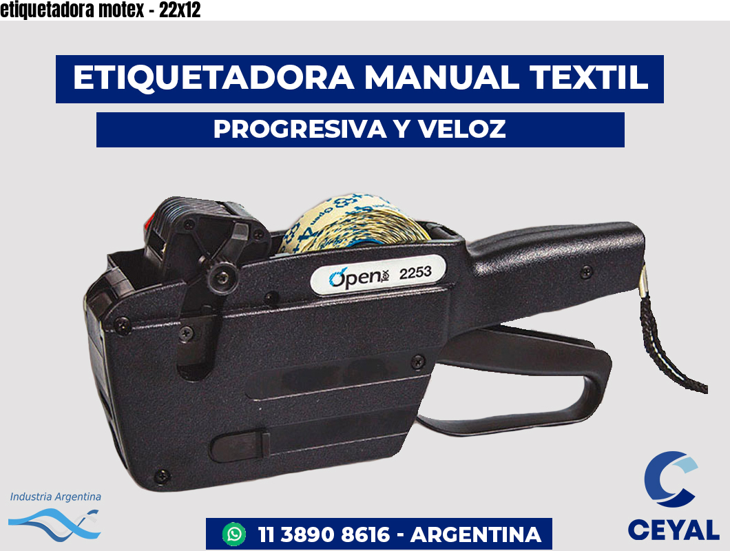 etiquetadora motex - 22x12