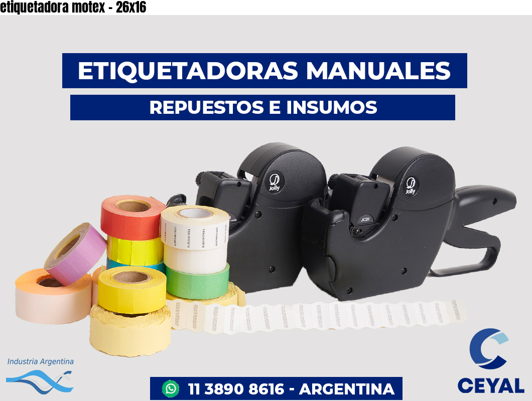 etiquetadora motex - 26x16