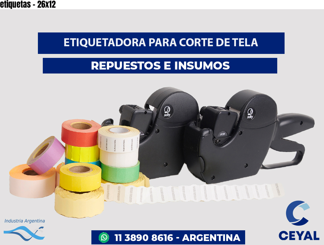 etiquetas - 26x12