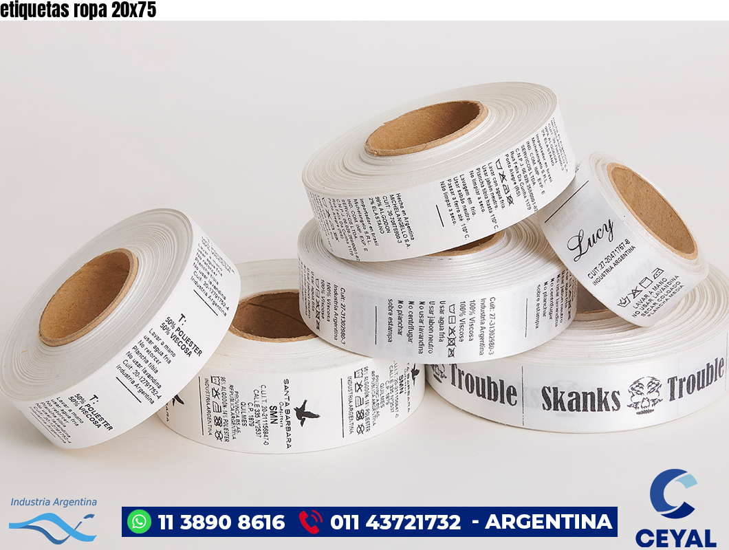 etiquetas ropa 20×75