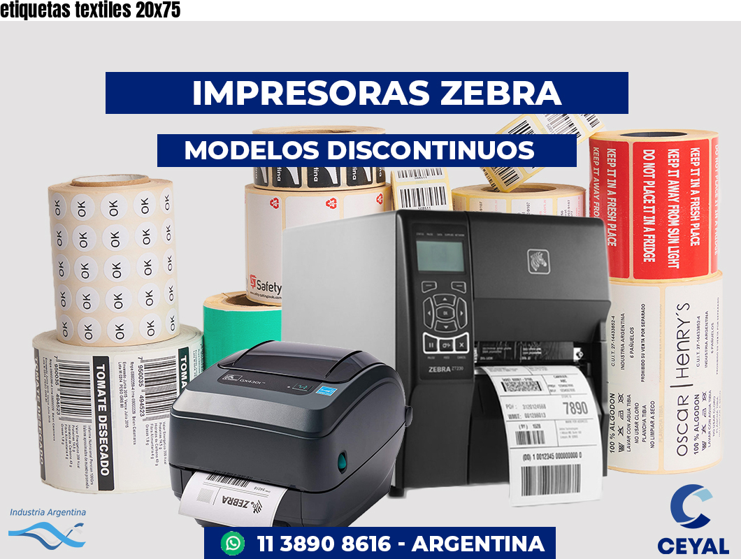 etiquetas textiles 20x75