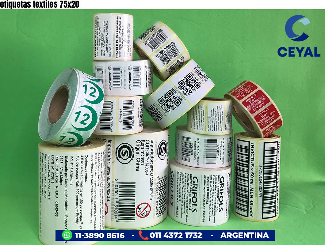 etiquetas textiles 75x20