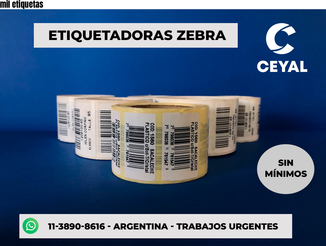 mil etiquetas