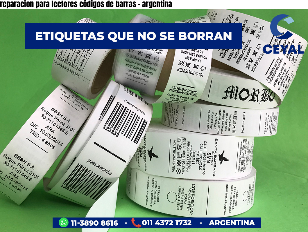 reparacion para lectores códigos de barras - argentina