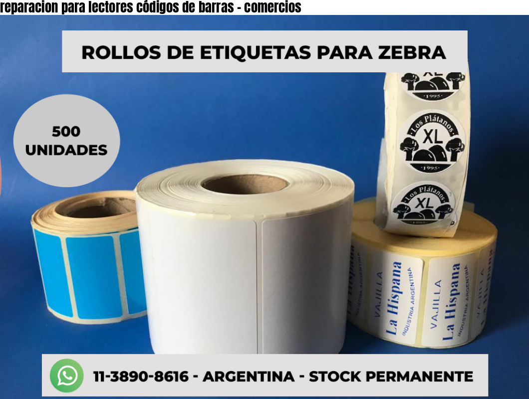 reparacion para lectores códigos de barras - comercios