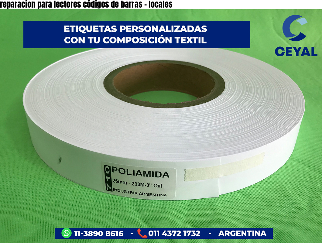 reparacion para lectores códigos de barras - locales